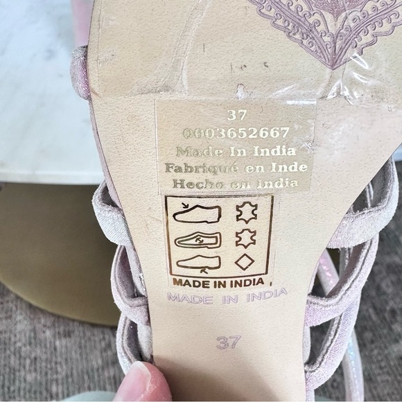 Free People Colette Strappy Platform Sandal in Rainbow Metallic Brand New Size 7 - Picture 11 of 11